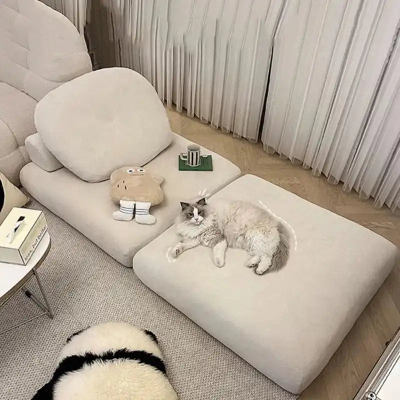 Modern Living Room Sofas Plagable Sofa Bed Comfortable 2- Modes Single Lazy Sofa for Bedroom Puffs Chaise Lounge Home Furniture Novacare Shop