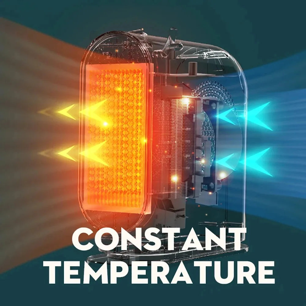 Desktop Electric Heater 500W Portable Home Electric Heater Intelligent Thermostat Fan Winter Electric Heater Heating Tools Novacare Shop