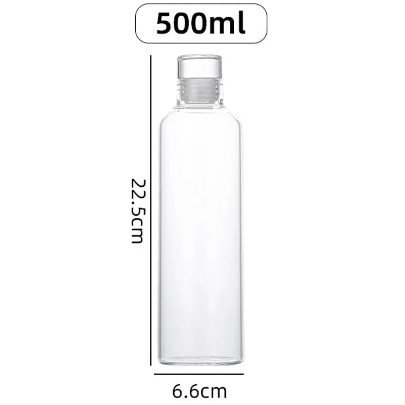 300-1000ML Glass Water Bottle Large Capacity Multi-function Creative Simple Milk Cup Portable Transparent Outdoor Sports Bottle beyutihealth