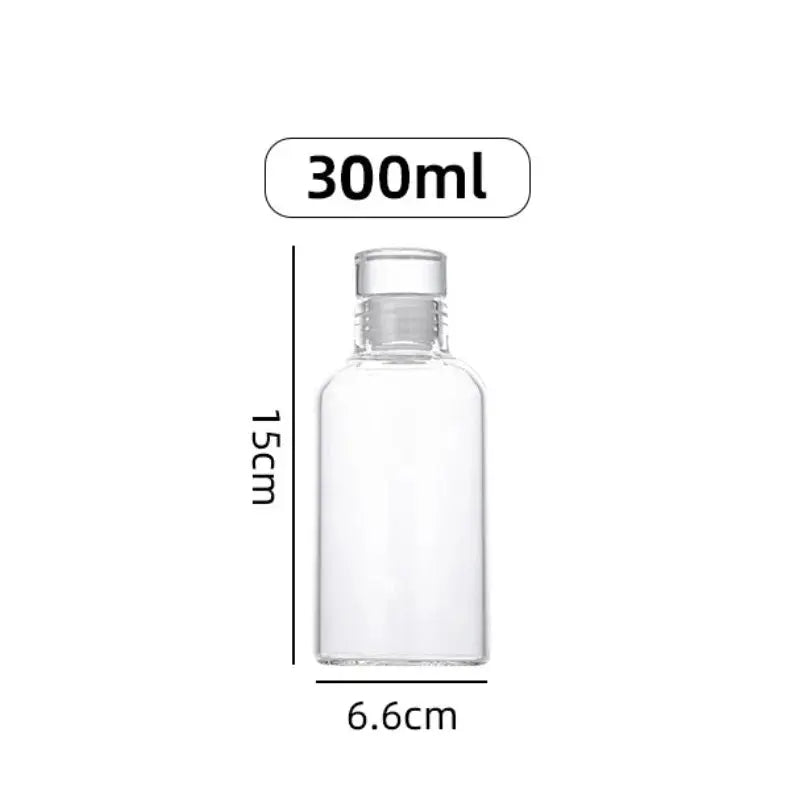 300-1000ML Glass Water Bottle Large Capacity Multi-function Creative Simple Milk Cup Portable Transparent Outdoor Sports Bottle beyutihealth
