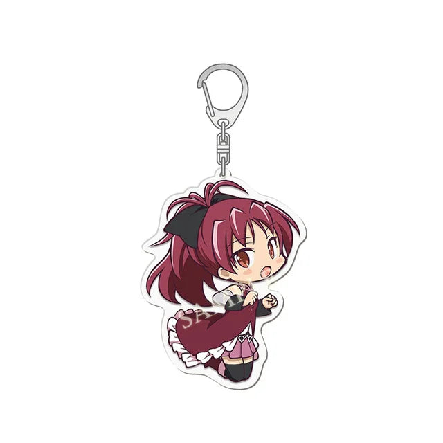 Anime Puella Magi Madoka Magica Keychain Kaname Akemi Homura Miki Sayaka Tomoe Mami Kyoko Key Chain Ring For Fans Gifts Jewelry Novacare Shop
