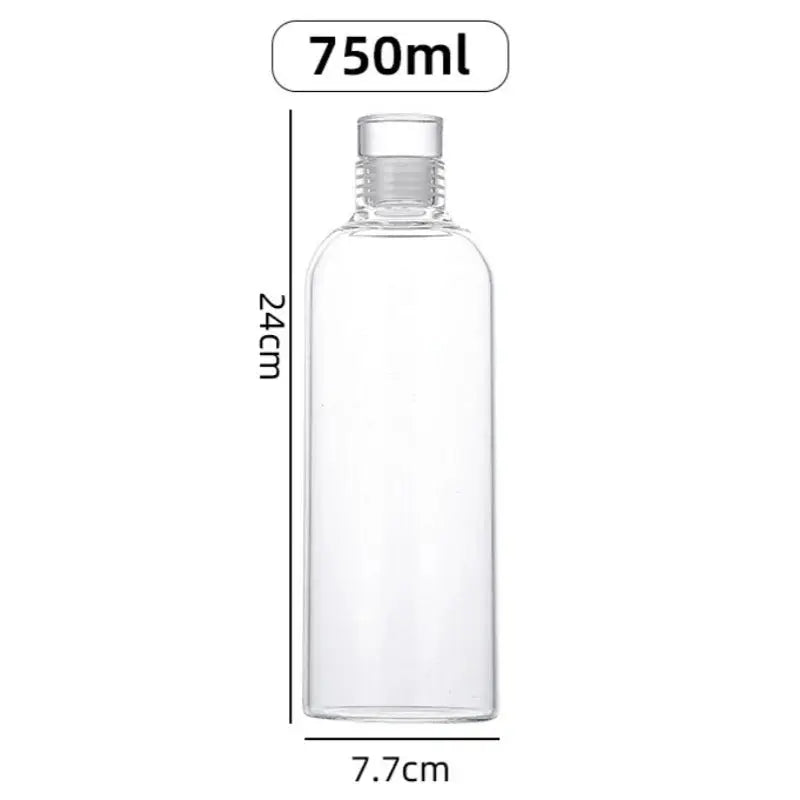 300-1000ML Glass Water Bottle Large Capacity Multi-function Creative Simple Milk Cup Portable Transparent Outdoor Sports Bottle beyutihealth