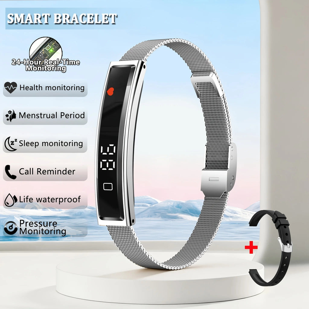 2026 New Health Smart Bracelet Men Women Fitness Sports Band Stress Test HRV Monitor Waterproof Pedometer Watchs for Android iOS beyutihealth