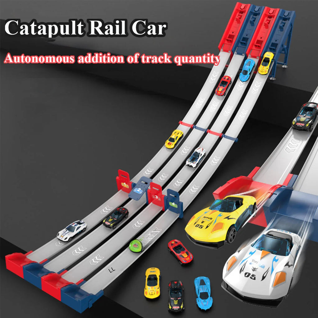 Competitive Racing Track Toy Vehicle with Alloy Car Kids Play Game for Children Educational Gift Novacare Shop