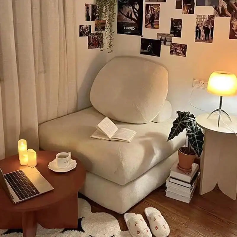 Modern Living Room Sofas Plagable Sofa Bed Comfortable 2- Modes Single Lazy Sofa for Bedroom Puffs Chaise Lounge Home Furniture Novacare Shop