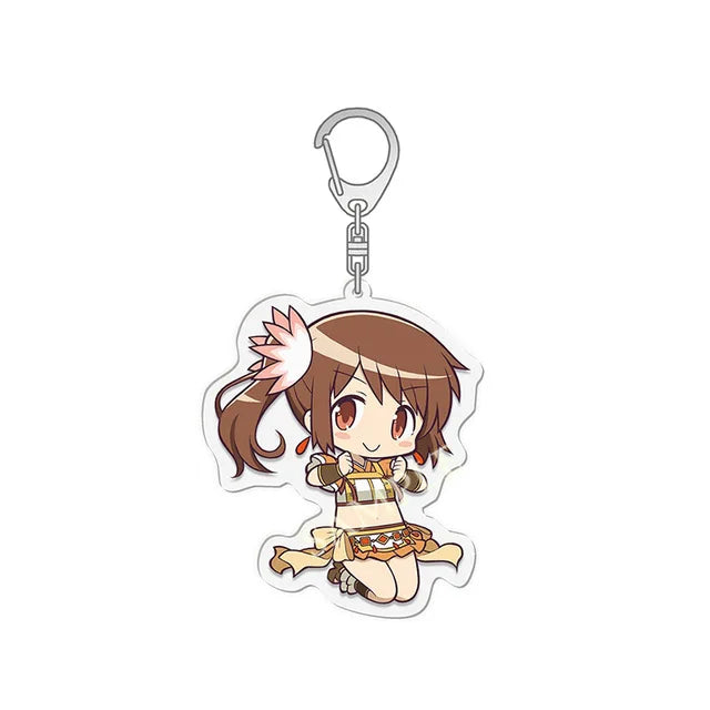 Anime Puella Magi Madoka Magica Keychain Kaname Akemi Homura Miki Sayaka Tomoe Mami Kyoko Key Chain Ring For Fans Gifts Jewelry Novacare Shop