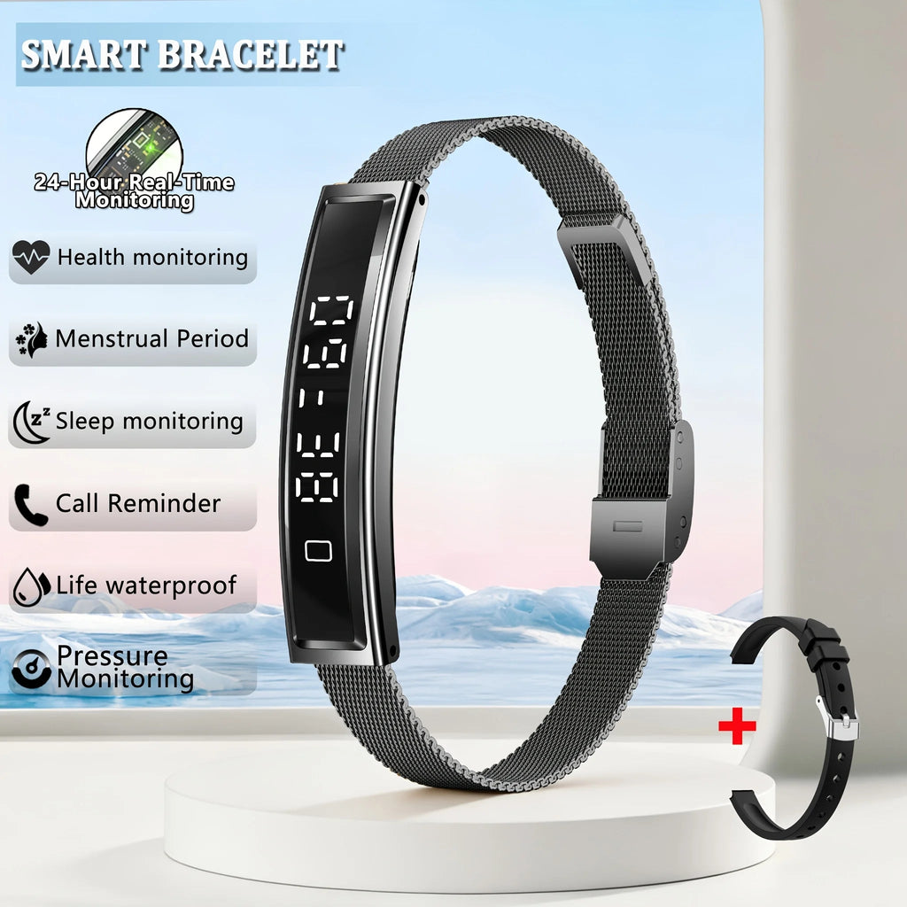 2026 New Health Smart Bracelet Men Women Fitness Sports Band Stress Test HRV Monitor Waterproof Pedometer Watchs for Android iOS beyutihealth