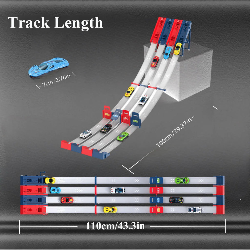 Competitive Racing Track Toy Vehicle with Alloy Car Kids Play Game for Children Educational Gift Novacare Shop
