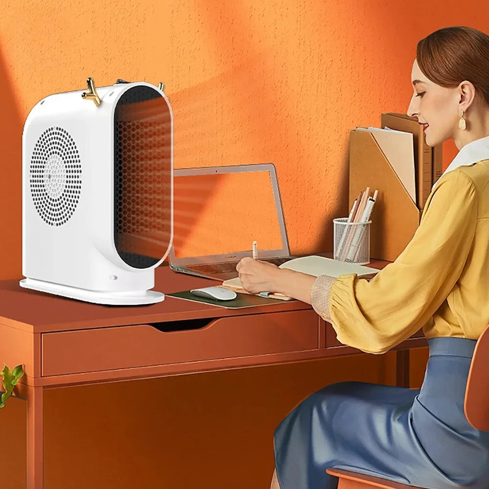 Desktop Electric Heater 500W Portable Home Electric Heater Intelligent Thermostat Fan Winter Electric Heater Heating Tools Novacare Shop