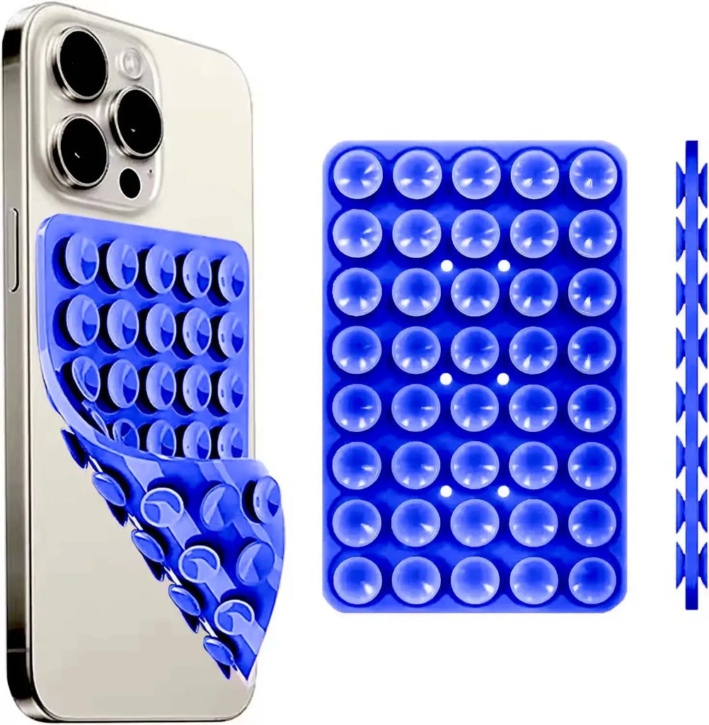 Silicone Suction Cup Phone Case Mount Double Sided Hands-Free Strong Grip Holder for Selfies and Videos for iPhone Android beyutihealth