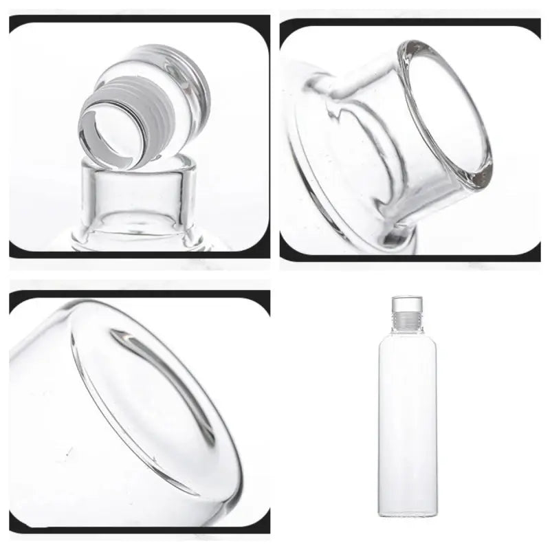 300-1000ML Glass Water Bottle Large Capacity Multi-function Creative Simple Milk Cup Portable Transparent Outdoor Sports Bottle beyutihealth