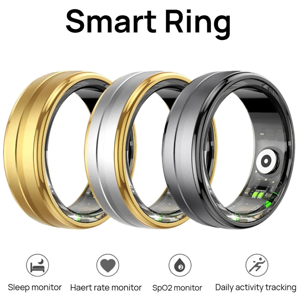 2026 New Gadget R06 Smart Ring Sport Smartring with Charging Case 5ATM Waterproof Fitness Tracker Electronic Rings for Man Woman beyutihealth