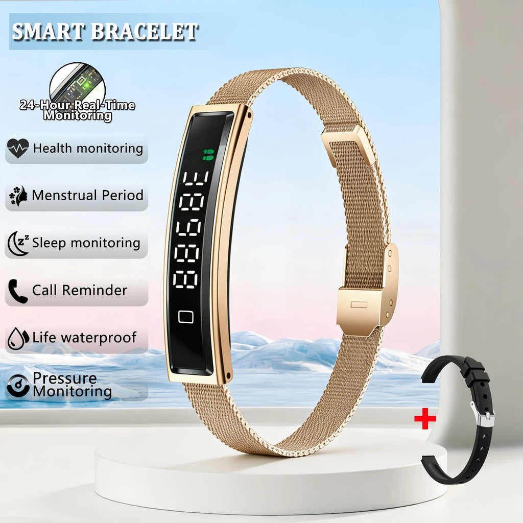 2026 New Health Smart Bracelet Men Women Fitness Sports Band Stress Test HRV Monitor Waterproof Pedometer Watchs for Android iOS beyutihealth