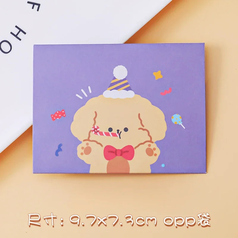 Gift Party Invitation Greeting Cards Happy Birthday DIY Decoration Message Card Blank Folding Card for Birthday Party Decors beyutihealth