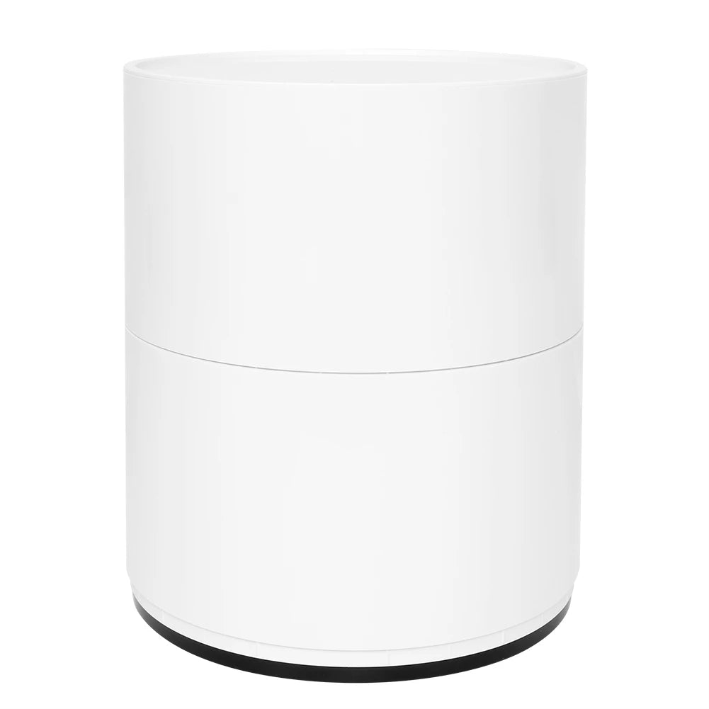 Nightstand with 2 Drawers 2 Layers Modern Bedside Table Bedroom Side End Stand Multi Functional Round Storage Unit Bedside Table Novacare Shop