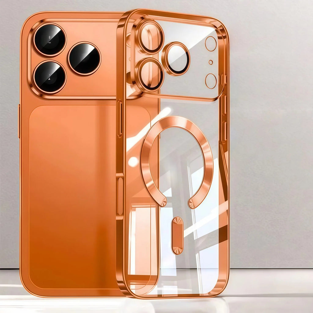 Camera Protection Clear Luxury Plating Cover Soft TPU  Drop Protective With Magnetic Phone Case For iPhone17Pro Max/17Pro/Air/17 beyutihealth