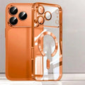 Camera Protection Clear Luxury Plating Cover Soft TPU  Drop Protective With Magnetic Phone Case For iPhone17Pro Max/17Pro/Air/17 beyutihealth