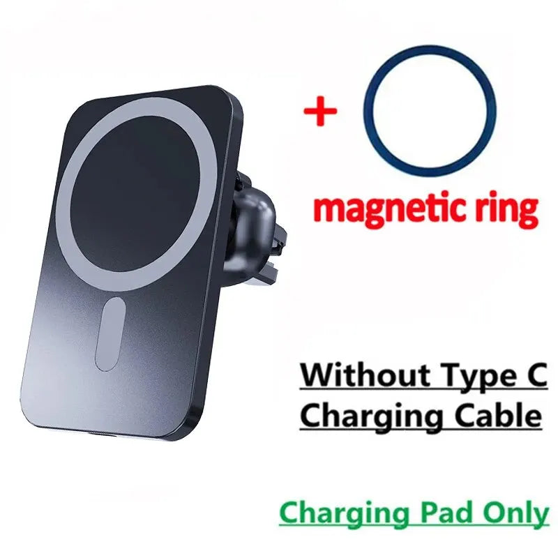 30W Magnetic Car Wireless Charger For iPhone 15 14 13 12 Pro Max Mini Macsafe Car Phone Holder Stand Mount Fast Charging Station beyutihealth