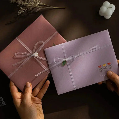 Gift Card Flowers Floral Envelopes DIY Postcard with Stickers Letter Pads Writable Kawaii Letter Writing Paper Invitations Cards beyutihealth