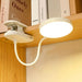 LED table lamp with folding clamp and touch control for study and night reading