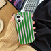 Fashion 2 in 1 Glossy Stripes Phone Case for iPhone 13 14 15 16 Pro Max Wave Edges Comfortable Touch Hard Slim Back Cover Shell beyutihealth