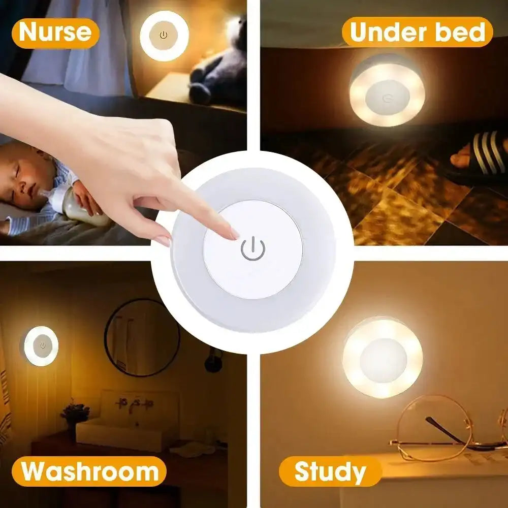Nurse bedside LED night light for baby sleep