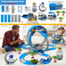 Magic Climbing Electric Race Car Toy with Bendable Flexible Track Space Theme Engineering Train for Kids Gift Novacare Shop