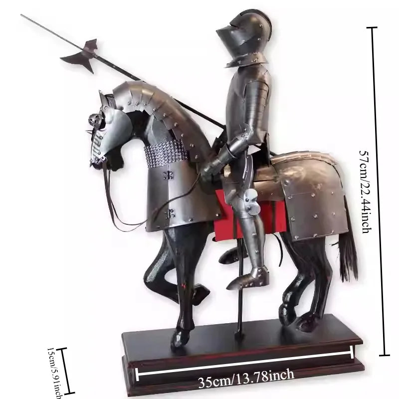 Dining Room Decor Vintage Home Decor Study Medieval European Miniatures Knight Armor Crafts Figurines Funny Gifts Accessories beyutihealth