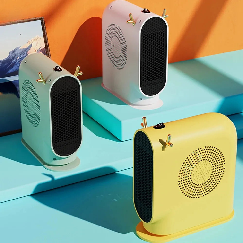 Desktop Electric Heater 500W Portable Home Electric Heater Intelligent Thermostat Fan Winter Electric Heater Heating Tools Novacare Shop