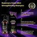 Rosemary Onion Mint Hair Growth Shampoo bottle and packaging for thickening and cleansing