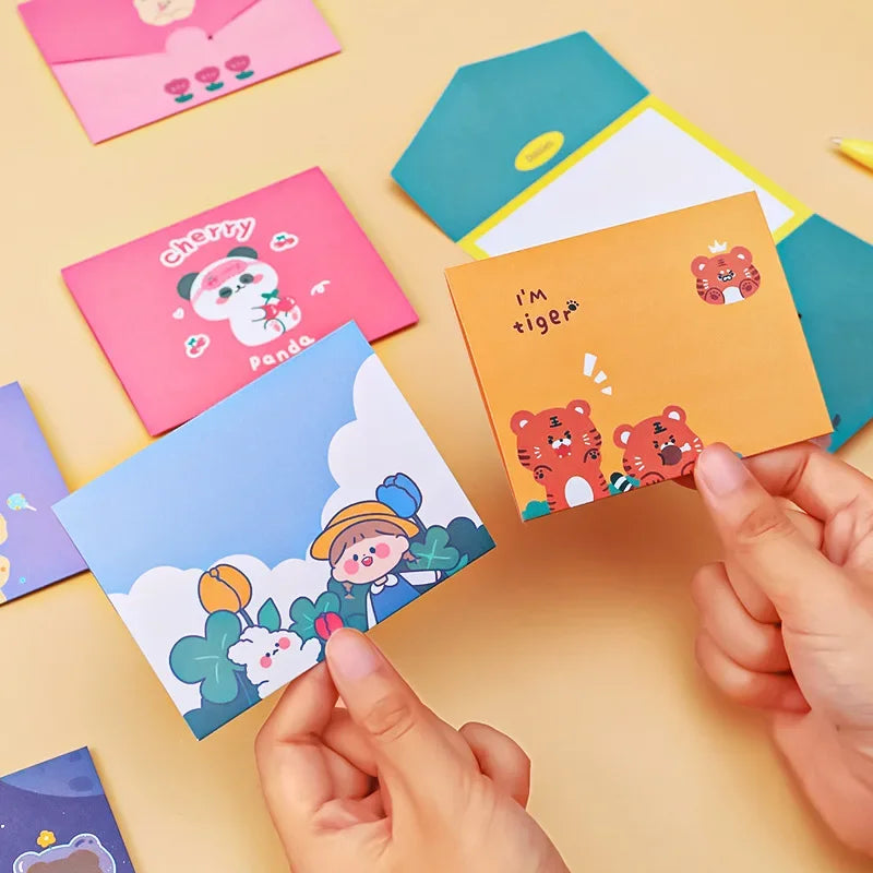 Gift Party Invitation Greeting Cards Happy Birthday DIY Decoration Message Card Blank Folding Card for Birthday Party Decors beyutihealth