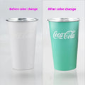 470ml Portable Aluminum Mug-CocaCola Cups ColorChanges When Cool Perfect for Cold Sensation Outdoor Camping Beer Cold DrinksCup beyutihealth
