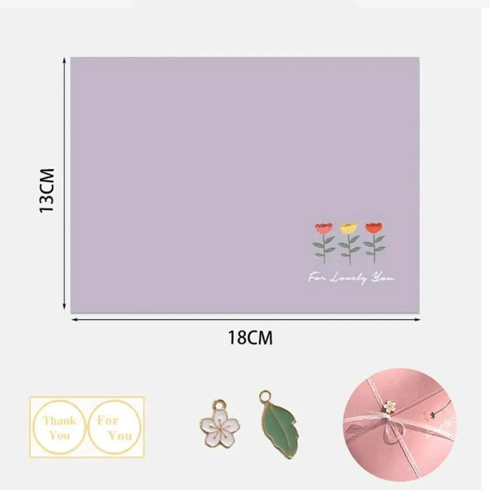 Gift Card Flowers Floral Envelopes DIY Postcard with Stickers Letter Pads Writable Kawaii Letter Writing Paper Invitations Cards beyutihealth