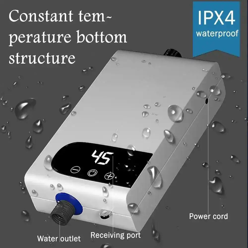 Portable Electric Heaters 220V 5500W Instant Water Heater for Bathroom Hot Water Shower and Home Kitchen Heating Machine Novacare Shop