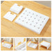 Stackable plastic kitchen storage rack with cross slots