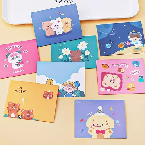 Gift Party Invitation Greeting Cards Happy Birthday DIY Decoration Message Card Blank Folding Card for Birthday Party Decors beyutihealth