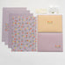 Gift Card Flowers Floral Envelopes DIY Postcard with Stickers Letter Pads Writable Kawaii Letter Writing Paper Invitations Cards beyutihealth