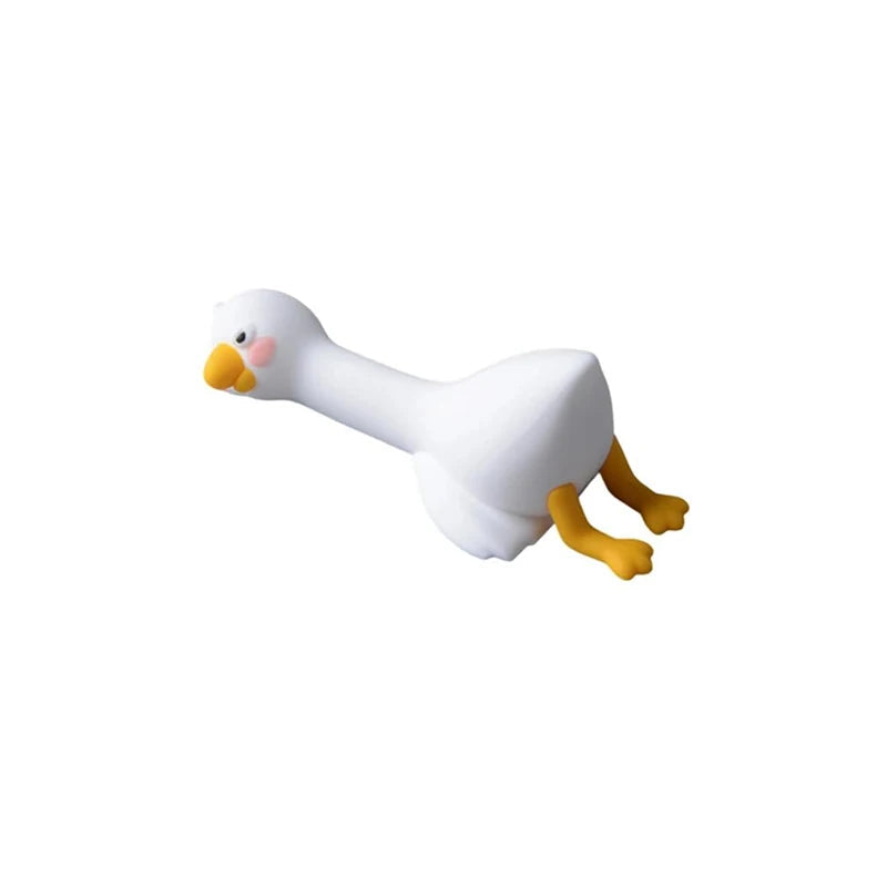 Resin Cartoon Animal Decor For Desk Car Dashboard TV Monitor Gift Idea Cute 3D Duck Figurine Mini Resin Duck Ornament Playful beyutihealth