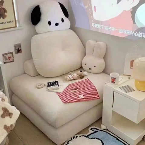 Modern Living Room Sofas Plagable Sofa Bed Comfortable 2- Modes Single Lazy Sofa for Bedroom Puffs Chaise Lounge Home Furniture Novacare Shop