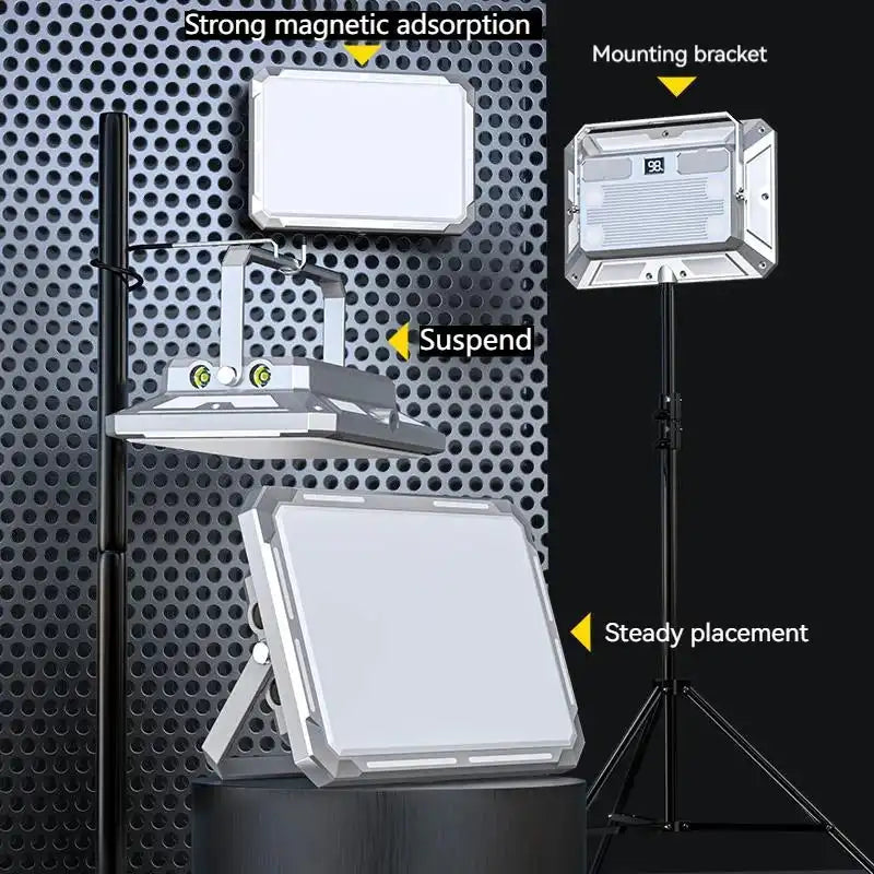 Versatile LED light with mounting options and magnetic base