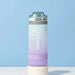 600ml Water Bottles Fashion Water Bottle with Straw BPA Free Portable Outdoor Sport Cute Drinking Plastic Bottles Eco-Friendly beyutihealth