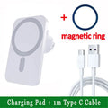 30W Magnetic Car Wireless Charger For iPhone 15 14 13 12 Pro Max Mini Macsafe Car Phone Holder Stand Mount Fast Charging Station beyutihealth