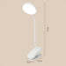 LED table lamp with foldable clamp, touch control, and adjustable dimming for study and reading