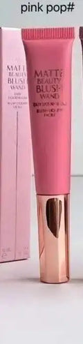 Makeup Blusher Tool with Matte Blush Wands in Pillow Talk, Pink Pop, Peach Pop, and Dream Pop shades