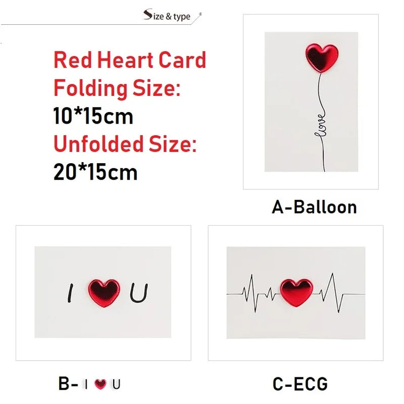 Cards Valentines Day Gift Love Postcard Wedding Invitation Greeting Cards Anniversary for Her Valentines Day Gift Card beyutihealth