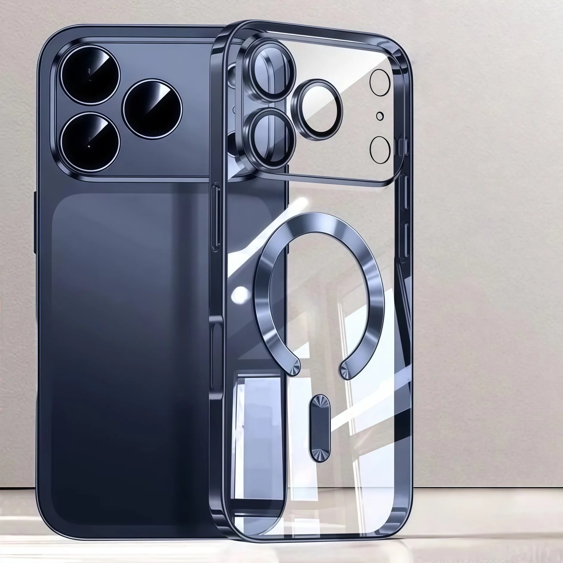 Camera Protection Clear Luxury Plating Cover Soft TPU  Drop Protective With Magnetic Phone Case For iPhone17Pro Max/17Pro/Air/17 beyutihealth