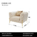 Modern Luxury Leather Sofa with tufted design, gold legs, and plush pillows