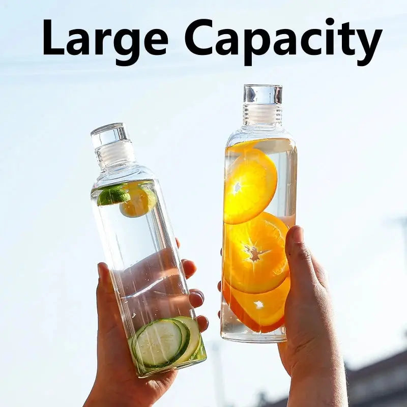 300-1000ML Glass Water Bottle Large Capacity Multi-function Creative Simple Milk Cup Portable Transparent Outdoor Sports Bottle beyutihealth