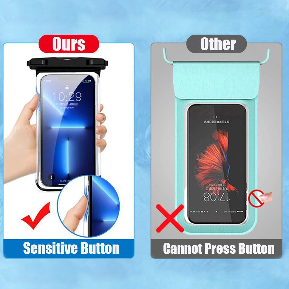 Waterproof Phone Case Swimming Water Proof Bag Universal Underwater Phone Protector Pouch Cover For iPhone 11 12 13 14 15 16 Pro beyutihealth