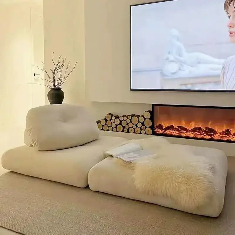 Modern Living Room Sofas Plagable Sofa Bed Comfortable 2- Modes Single Lazy Sofa for Bedroom Puffs Chaise Lounge Home Furniture Novacare Shop
